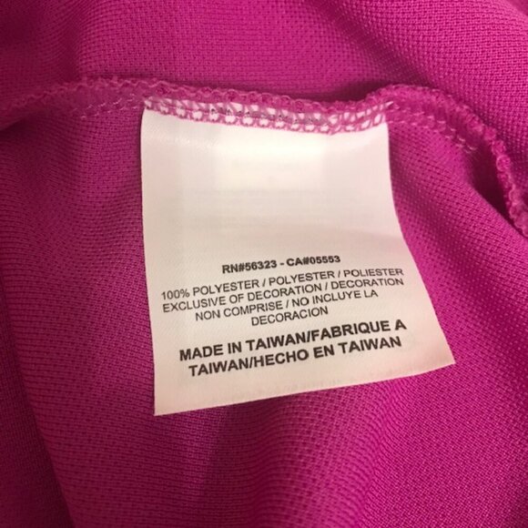 Nike Women's Nike Golf Tour Performance Fuchsia Dri-Fit Short Sleeve Pullover - Picture 7 of 9